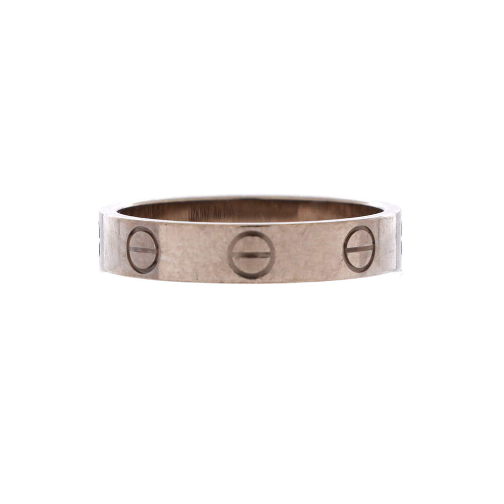 Cartier Love Wedding Band Ring 18K White Gold